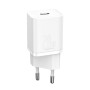 Мережевий зарядний пристрій Baseus Super Si Quick Charger 20W (+ кабель Type-C to Lightning) white