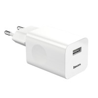 Мережевий зарядний пристрій Baseus Wall Quick Charger 24W white