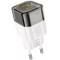 Сетевое зарядное устройство Hoco C125A Transparent 1C PD20W black