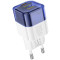Сетевое зарядное устройство Hoco C125A Transparent 1C PD20W blue
