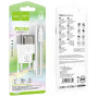 Сетевое зарядное устройство Hoco C125A Transparent 1C PD20W + Cabel Type-C to Type-C black
