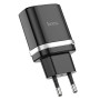 Сетевое зарядное устройство Hoco C12Q Smart QC3.0 + Micro USB black