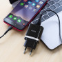 Сетевое зарядное устройство Hoco C12Q Smart QC3.0 + Micro USB black