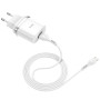Сетевое зарядное устройство Hoco C12Q Smart QC3.0 + Micro USB white