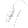 Сетевое зарядное устройство Hoco C12Q Smart QC3.0 + Type-C white