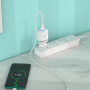 Сетевое зарядное устройство Hoco C12Q Smart QC3.0 + Type-C white