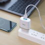 Сетевое зарядное устройство Hoco C12Q Smart QC3.0 + Type-C white