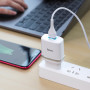 Сетевое зарядное устройство Hoco C12Q Smart QC3.0 + Micro USB white