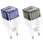 Мережевий зарядний пристрій Hoco C131A Platium PD30W+QC3.0 blue