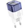 Мережевий зарядний пристрій Hoco C131A Platium PD30W+QC3.0 blue
