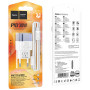 Сетевое зарядное устройство Hoco C131A Platium PD30W+QC3.0 + Cabel Type-C to Type-C blue