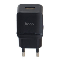 Сетевое зарядное устройство Hoco C22A USB Charger 2.4A black