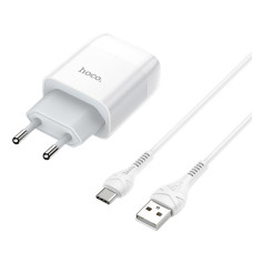Сетевое зарядное устройство Hoco C72A + Type-C white Сетевое зарядное устройство Hoco C72A + Type-C white