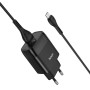 Сетевое зарядное устройство Hoco C72Q QC3.0 + Micro USB black