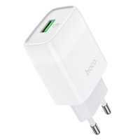 Мережевий зарядний пристрій Hoco C72Q QC3.0 white