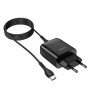 Сетевое зарядное устройство Hoco C72Q QC3.0 + Type-C black