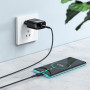 Сетевое зарядное устройство Hoco C72Q QC3.0 + Type-C black