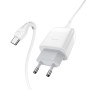 Сетевое зарядное устройство Hoco C72Q QC3.0 + Type-C white