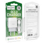 Сетевое зарядное устройство Hoco C72Q QC3.0 + Type-C white