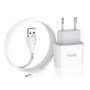 Сетевое зарядное устройство Hoco C73A + Micro USB white