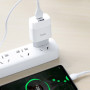 Сетевое зарядное устройство Hoco C73A + Type-C white