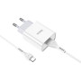 Сетевое зарядное устройство Hoco C81A + Type-C white