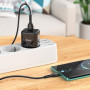 Сетевое зарядное устройство Hoco N32 Glory PD 30W + Cabel Type-C to Lightning black