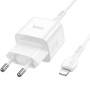Сетевое зарядное устройство Hoco N32 Glory PD 30W + Cabel Type-C to Lightning white