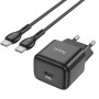 Сетевое зарядное устройство Hoco N32 Glory PD 30W + Cabel Type-C to Type-C black