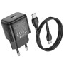 Сетевое зарядное устройство Hoco N32 Glory PD 30W + Cabel Type-C to Type-C black