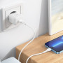 Сетевое зарядное устройство Hoco N32 Glory PD 30W + Cabel Type-C to Type-C white