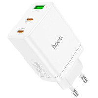Сетевое зарядное устройство Hoco N33 Start PD35W 2Type-C + USB white