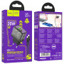 Сетевое зарядное устройство Hoco N34 Dazzling PD20W+QC3.0 + Cabel Type-C to Lightning black