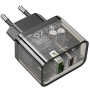 Мережевий зарядний пристрій Hoco N34 Dazzling PD20W+QC3.0 black
