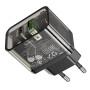 Мережевий зарядний пристрій Hoco N34 Dazzling PD20W+QC3.0 black