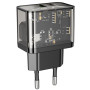 Мережевий зарядний пристрій Hoco N34 Dazzling PD20W+QC3.0 black