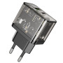 Мережевий зарядний пристрій Hoco N34 Dazzling PD20W+QC3.0 black