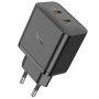 Сетевое зарядное устройство Hoco N35 Streamer PD45W 2Type-C black