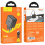 Сетевое зарядное устройство Hoco N35 Streamer PD45W 2Type-C + Cabel Type-C to Type-C black