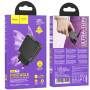 Сетевое зарядное устройство Hoco N38 Delgado PD20W+QC3.0 Type-C+USB black