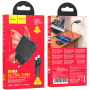 Сетевое зарядное устройство Hoco N38 Delgado PD20W+QC3.0 Type-C+USB + Cabel Type-C to Lightning black
