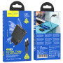 Сетевое зарядное устройство Hoco N38 Delgado PD20W+QC3.0 Type-C+USB + Cabel Type-C to Type-C black