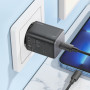 Сетевое зарядное устройство Hoco N40 Mighty PD20W + Cabel Type-C to Lightning black