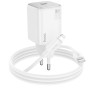 Сетевое зарядное устройство Hoco N40 Mighty PD20W + Cabel Type-C to Lightning white