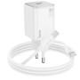 Сетевое зарядное устройство Hoco N40 Mighty PD20W + Cabel Type-C to Type-C white