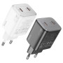 Сетевое зарядное устройство Hoco Hoco N42 Elogiado 2C PD45W 2Type-C white