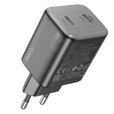 Сетевое зарядное устройство Hoco Hoco N42 Elogiado 2C PD45W 2Type-C black Сетевое зарядное устройство Hoco Hoco N42 Elogiado 2C PD45W 2Type-C black