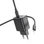 Мережевий зарядний пристрій Hoco Hoco N42 Elogiado 2C PD45W 2Type-C + Cabel Type-C to Lightning black