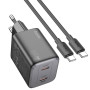 Сетевое зарядное устройство Hoco Hoco N42 Elogiado 2C PD45W 2Type-C + Cabel Type-C to Type-C black
