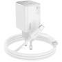 Сетевое зарядное устройство Hoco Hoco N42 Elogiado 2C PD45W 2Type-C + Cabel Type-C to Type-C white